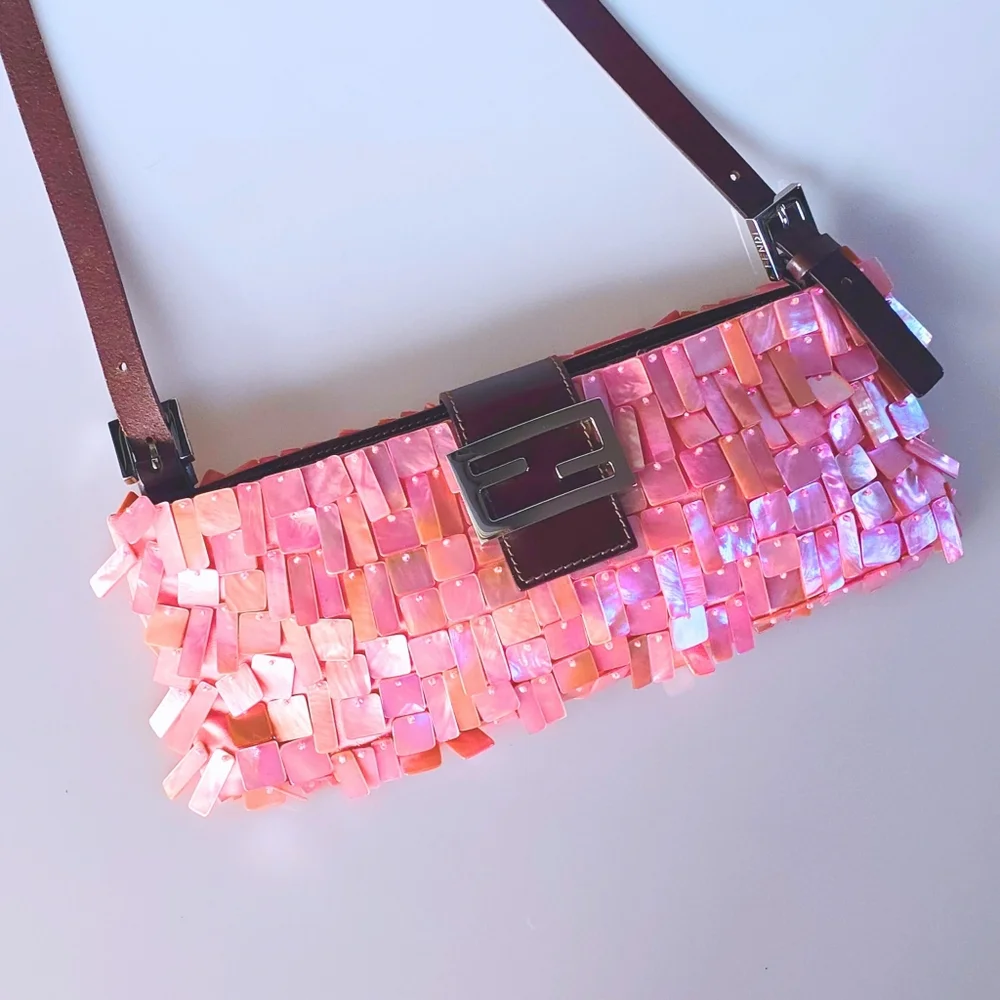 Fendi Pink and Brown Shoulder Bag - Picture 16 of 16